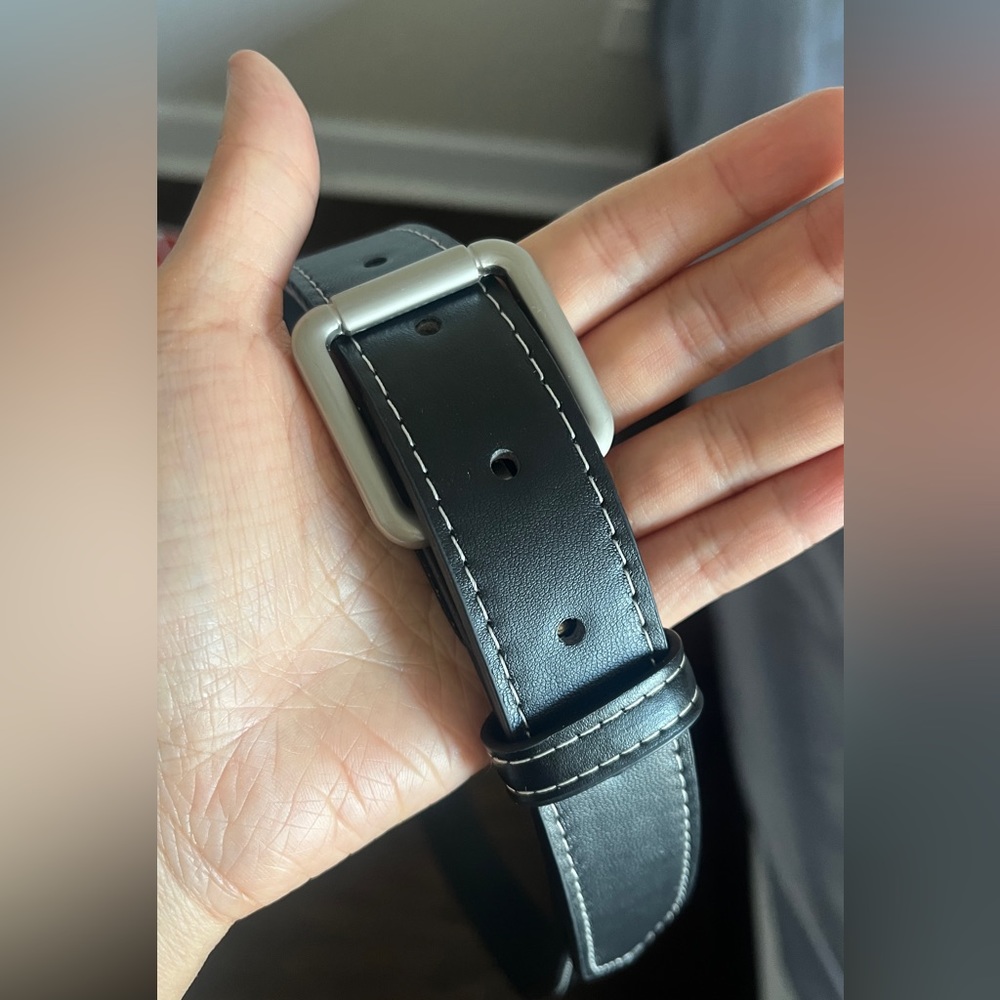 Black Faux Leather Women Belt - Brand New